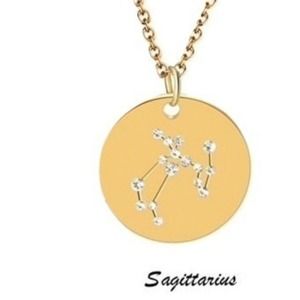 Constellation Zodiac Sign Necklace Sagittarius